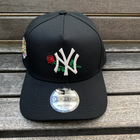 海外限定 Newera ニューエラ 9Forty Aフレーム NY Yankees ヤンキース 1996WS バラ Rose Crest キャップ(940-194)