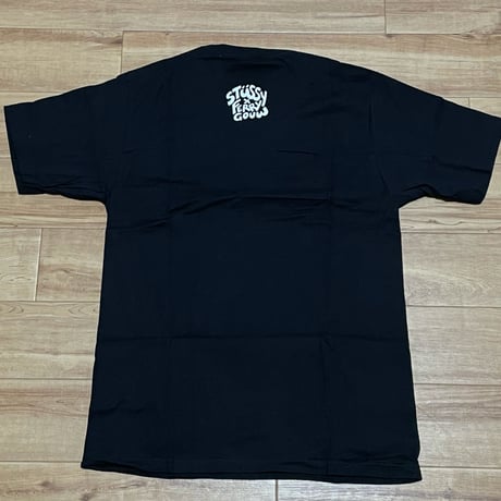 【S】 限定 Stussy ステューシー FERRY GOUW フェリーゴウ 半袖 Wネーム Tシャツ 黒 ストリート (19)
