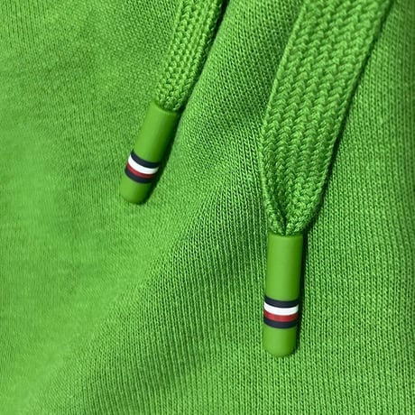 TOMMY HILFIGER USA トミーヒルフィガー HALF ZIP プルオーバーパーカー  AppleGreen