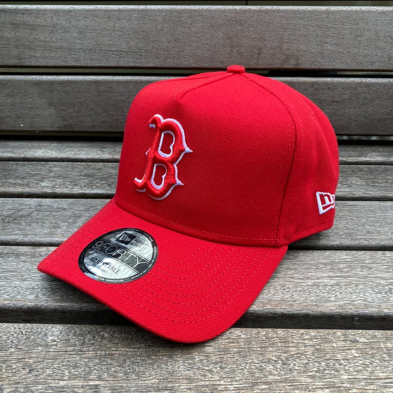 海外限定 Newera ニューエラ 9Forty A-Frame Aフレーム Redsox ボ