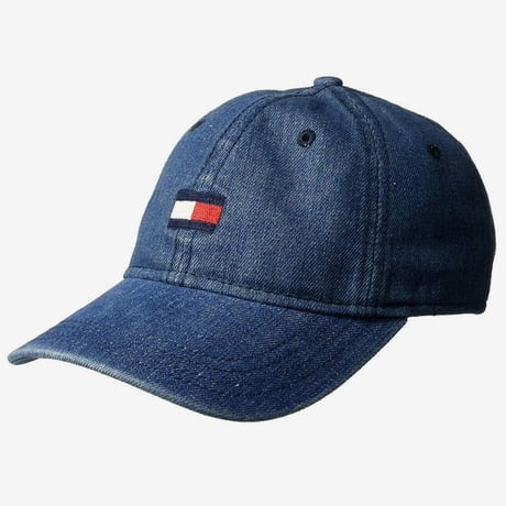 トミーヒルフィガー TOMMY HILFIGER USA ストラップバックキャップ デニム フラッグロゴ (21)