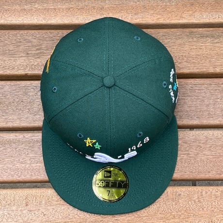 激レア USA限定 59FIFTY ニューエラ MLB アスレチックス Athletics スクリブル Scribble