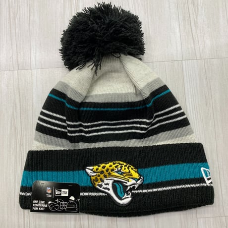 NEWERA USA ニューエラ NFL ジャクソンビル ジャガーズ Jaguars 公式 ポンポン付き ニット帽