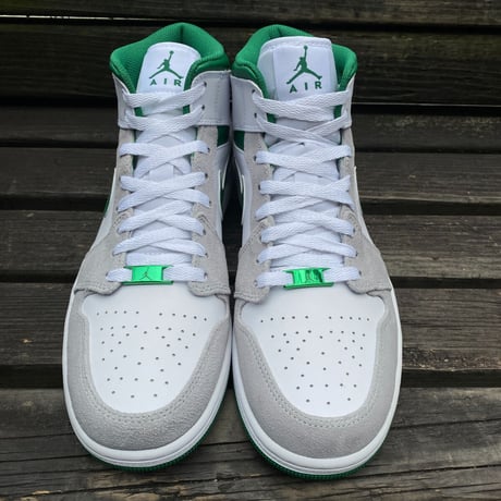 NIKE ナイキ AIR JORDAN1 MID エアジョーダン1 ミッドカット 緑/白/グレー