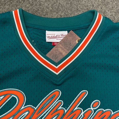 Mitchell&Ness ミッチェル&ネス NFL マイアミ ドルフィンズ  Vネック T.PROSPECT ジャージ