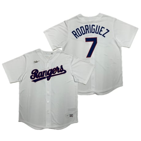 NIKE ナイキ Texas Rangers レンジャーズ Rodriguez イバン ロドリゲス MLB クーパーズタウンジャージー (MLBJ6)