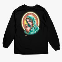 DGK ディージーケー 長袖 Tシャツ ロンT 聖母 Madre de Dios 黒 カリフォルニア ストリート Our Lady