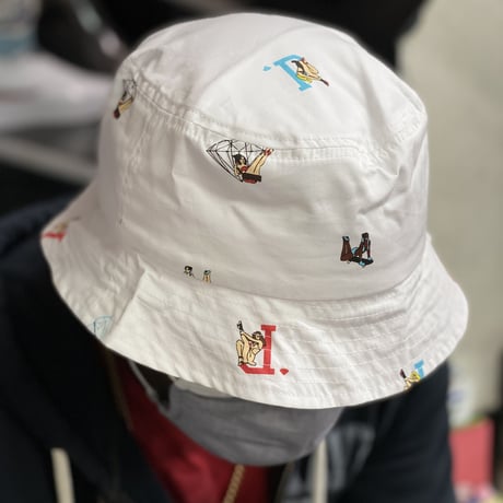 Diamond Supply Co. ダイヤモンドサプライ BUCKET HAT バケットハット ピンナップガール 白