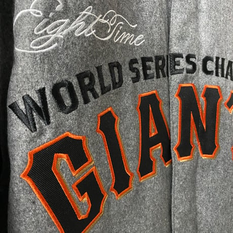 MLB公認 JHデザイン SF ジャイアンツ GIANTS 限定 チャンピオンズ記念 リバーシブル メルトン スタジャン