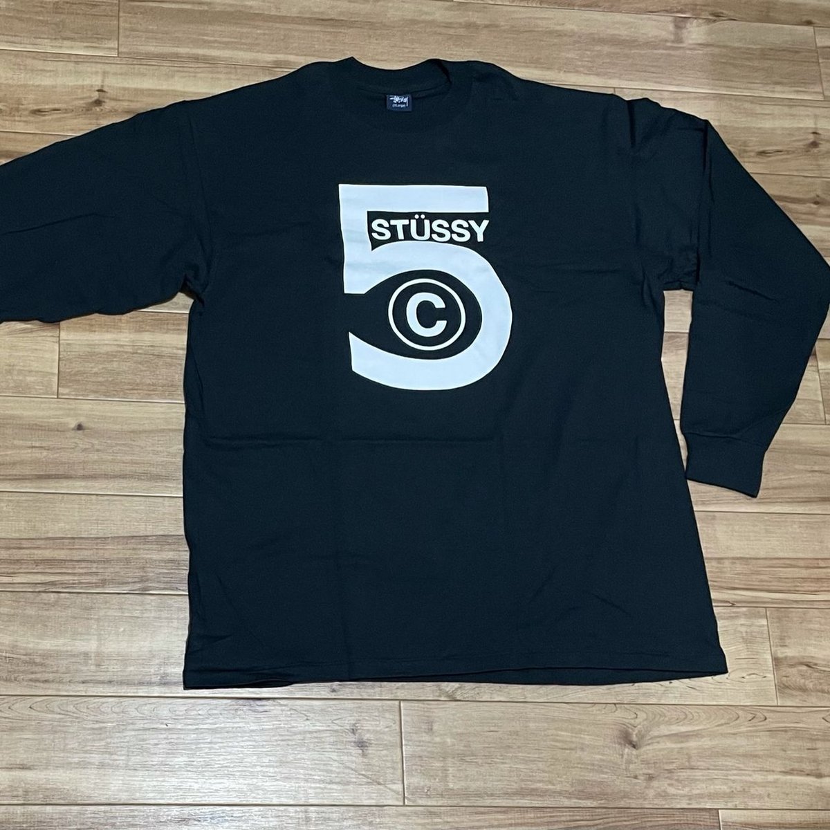 XL】 Stussy ステューシー no.5 長袖Tシャツ ロンT ブラック 黒