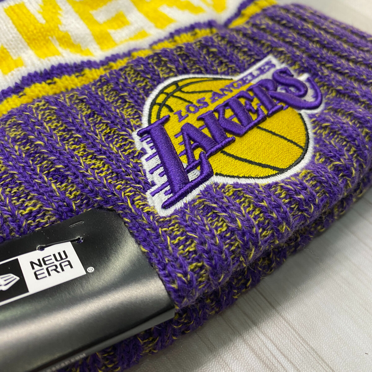 PARAPPA×LAKERS KNIT CAP ロサンゼルス・レイカーズ NEW ERA（ニューエラ） 新品 正規品 ニット帽 ロサンゼルス レイカーズ