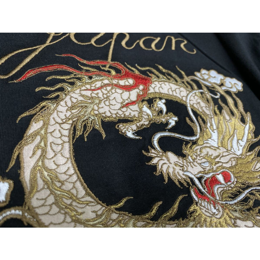 絶品 アヴィレックス スカジャン 刺繍 タイガー＆ドラゴン リバーシブル 春夏秋 絶品 アヴィレックス スカジャン 刺繍 タイガー＆ドラゴン