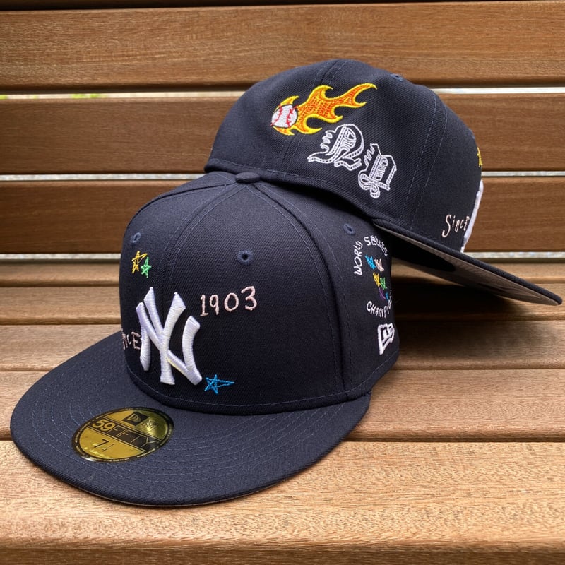 希少 90's USA製 NEWERA NY ニューヨークヤンキース キャップ