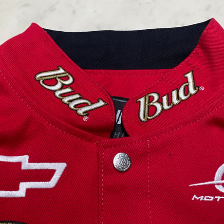 NASCAR ナスカー JHデザイン Bud バドワイザー レーシングジャケット D.Earnhardt Jr デイル アーンハート Jr #8 (NSCR29)