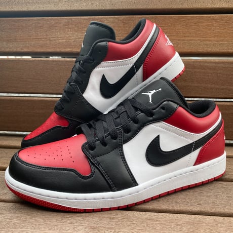 NIKE ナイキ AIR JORDAN1 LOW エアジョーダン1 ローカット 黒赤 BRED  (AJ62)