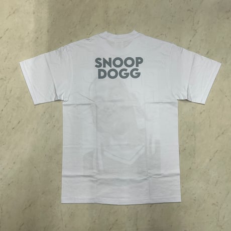LA発 SNOOP DOGG スヌープ Tribute グラフィック 半袖 ヘビーウェイト Tシャツ 白 DOGGFATHER (GTS117)