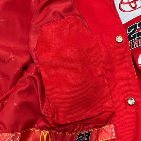NASCAR ナスカー JHデザイン McDonald's レーシングジャケット 23XI Racing ダレルウォレスJr. (NSCR12)