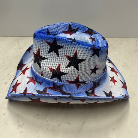 つば広 ウエスタンハット Cowboy Hat カウボーイハット 星柄 ヴィンテージテイスト (CBH8)