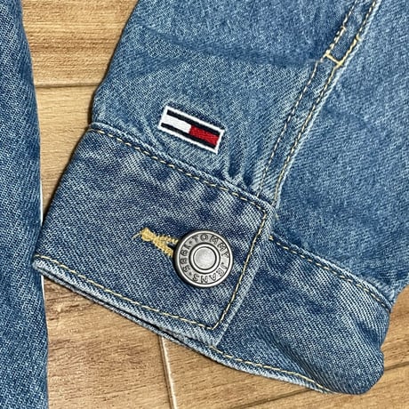 USAモデル TOMMY JEANS トミージーンズ 90’ ビッグシルエット デニムジャケット Gジャン