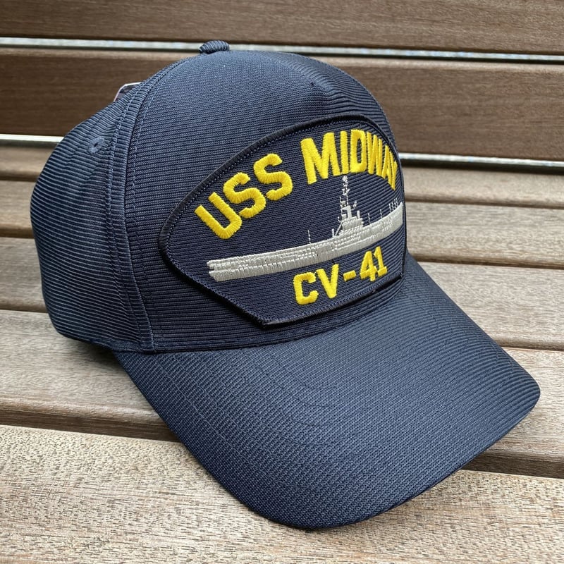 【レア】空母ミッドウェイ ミリタリー キャップ アメリカ海軍 アメリカ製 イーグルクレスト社 CV-41 USS ミッドウェイ MIDWAY 米海軍