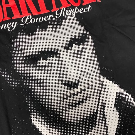 ギャング映画 スカーフェイス 限定コラボ Reason ポートレートTシャツ 黒 トニーモンタナ