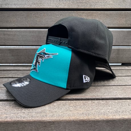 海外限定 Newera ニューエラ 9Forty A-Frame Aフレーム Marlins フロリダ マーリンズ キャップ (940-36)