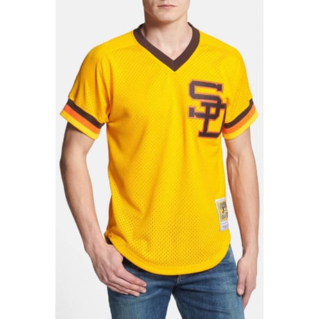 Mitchell&Ness ミッチェル&ネス BPジャージ MLB  サンディエゴ PADRES パドレス #19 ユニフォーム Gold