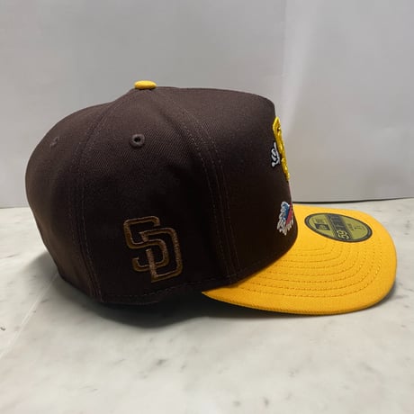 海外限定 NEWERA ニューエラ 59FIFTY Aフレーム SD Padres サンディエゴ パドレス Cartoon キャップ (23-16)