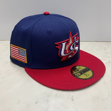 海外仕様 WBC公式 アメリカ代表 NEWERA ニューエラ 59FIFTY ワールドベースボールクラシックス (100-1)