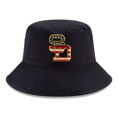 独立記念日モデル NEWERA ニューエラ Padres SD パドレス バケットハット 星条旗ロゴ