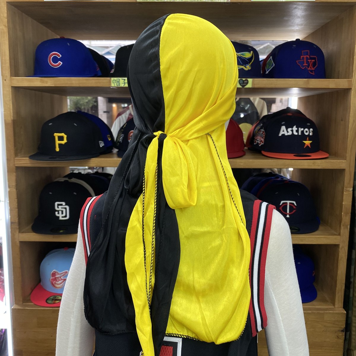 バイカラー DURAGドゥーラグ TIEDOWN インナーキャップ シルキー