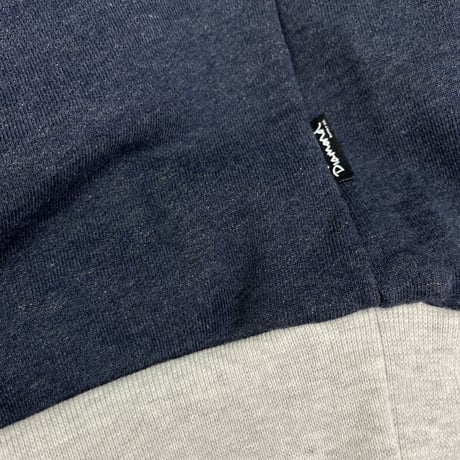 Diamond Supply ダイヤモンドサプライ 2tone クルーネック スウェット トレーナー グレー 紺