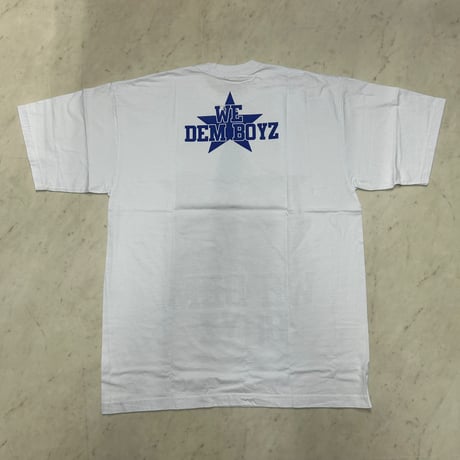 LA発 WE DEM BOYZ アメフト グラフィック 半袖 ヘビーウェイト Tシャツ 白 カウボーイズ (GTS97)