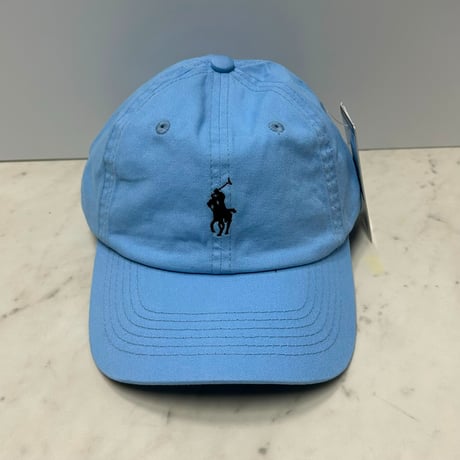 POLO RALPH LAUREN ラルフローレン Iconic Ball Cap ポニーロゴ アイコニック ダッドキャップ Vintage L.Blue (RLC8)