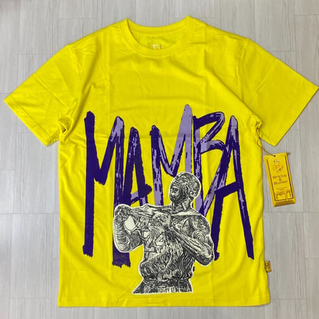 米国ブランド Bricks & Butter ブリックス＆バター 半袖 Mamba グラフィック Tシャツ 黄色