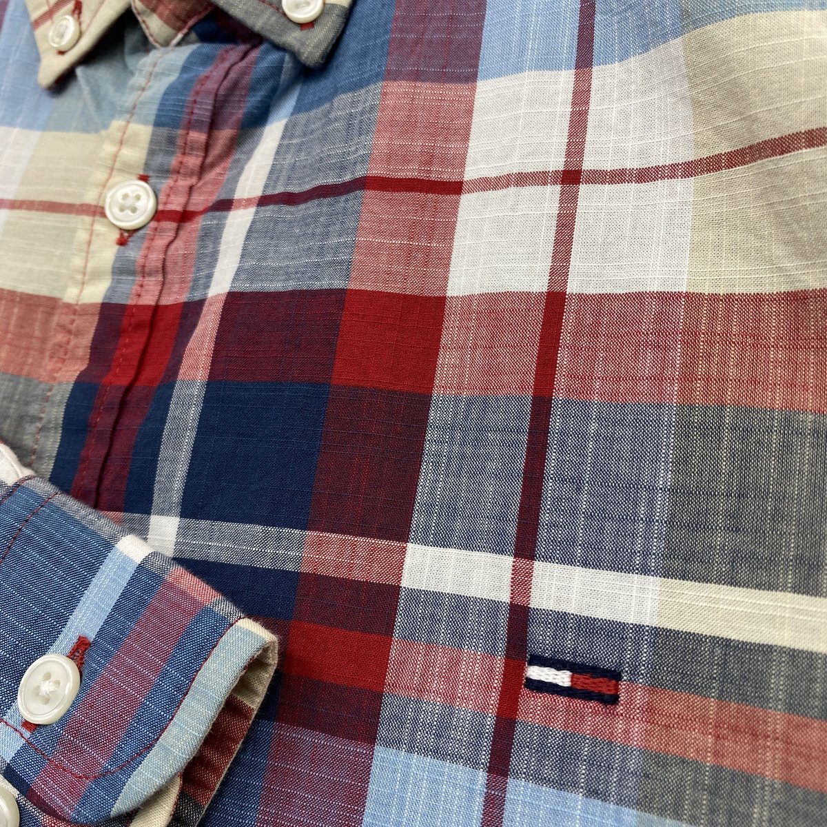 トミーヒルフィガー TOMMY HILFIGER チェック柄 ボタンダウン トミーヒルフィガー TOMMY HILFIGER チェック柄 ボタンダウン