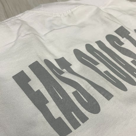 LA発 EAST COAST LEGENDS 東海岸 アンダーグラウンド グラフィック ヘビーウェイト Tシャツ 白 (GTS79)