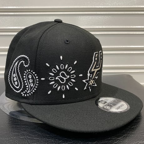 USA限定 Newera ニューエラ 9FIFTY ペイズリー スナップバック NBA サンアントニオ スパーズ