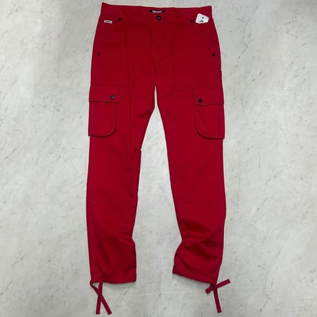 米国発 Lil Wayne TRUKFIT トラックフィット Cotton Cargo Pants カーゴパンツ 赤 (JNS188)