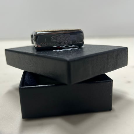 和柄 ZIPPO ジッポー 七宝紋 エッチング彫刻 真鍮プレート シルバー ゴールド Made in USA