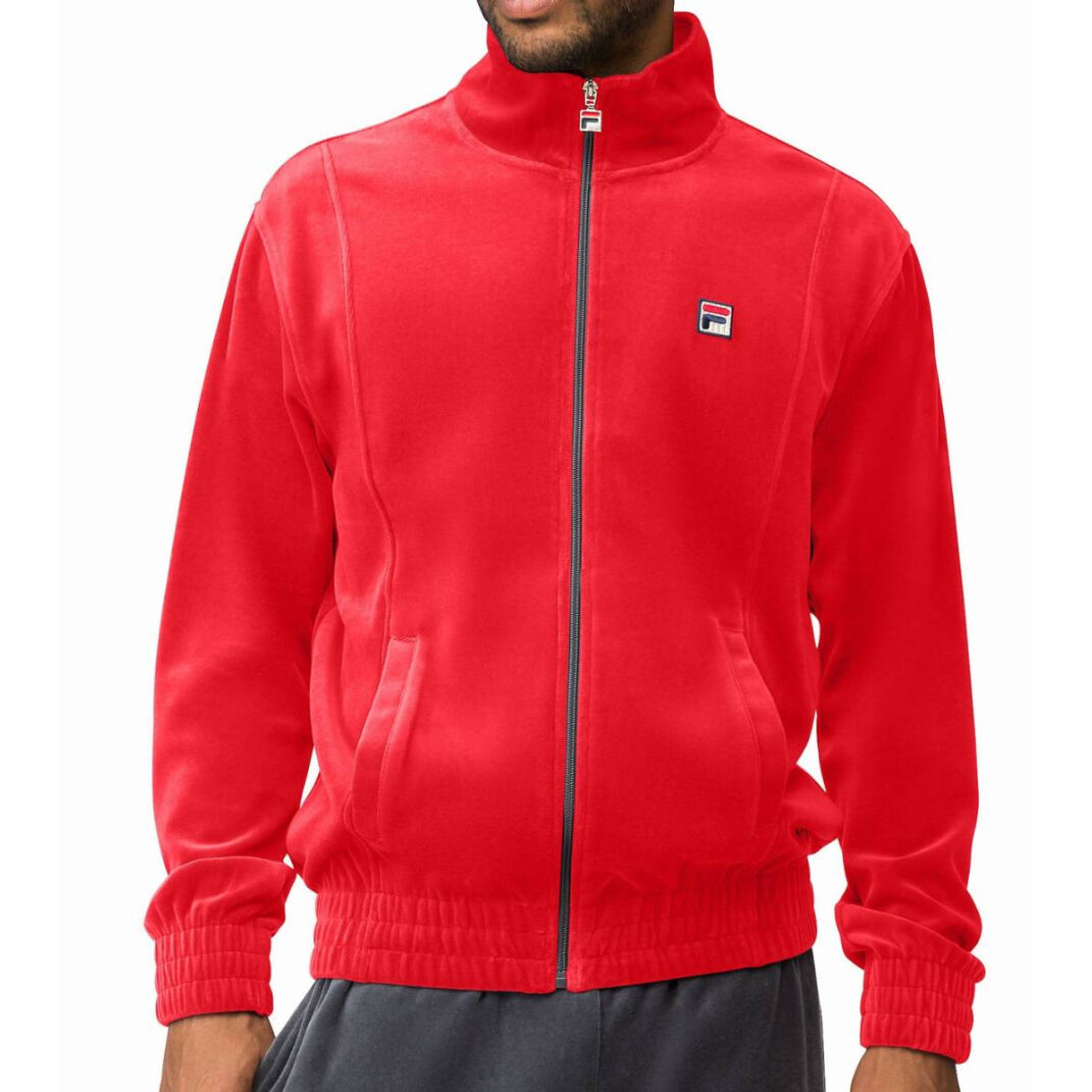 アメリカ限定 FILA フィラ Velour ベロア 上下 セットアップ 赤 アメリカ限定 FILA フィラ Velour ベロア 上下 セットアップ 赤