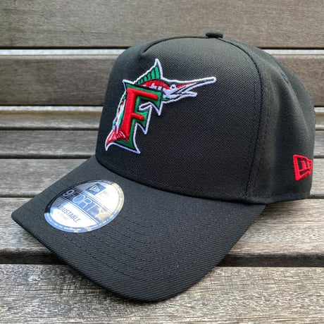 海外限定 Newera ニューエラ 9Forty Aフレーム Marlins フロリダ マーリンズ 25th ワールドシリーズ キャップ (940-189)