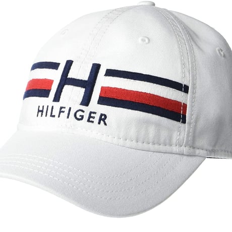 トミーヒルフィガー TOMMY HILFIGER ストラップバック キャップ 白 Hフラッグロゴ (9)