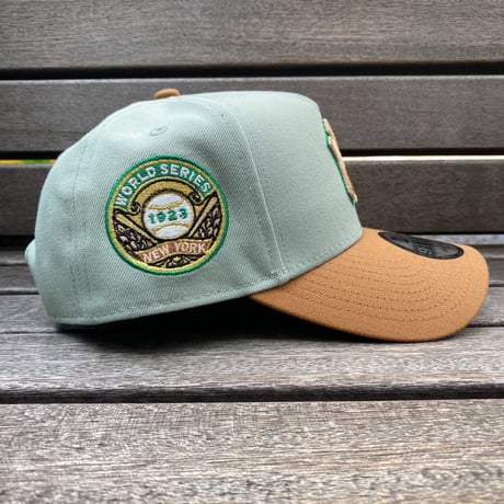 海外限定 Newera ニューエラ 9Forty Aフレーム NY Yankees ヤンキース 1923WS キャップ セージグリーン (940-202)