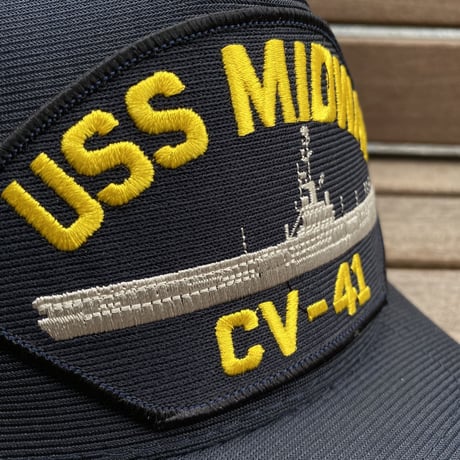 アメリカ製 イーグルクレスト社 CV-41 USS ミッドウェイ MIDWAY 米海軍 空母 ミリタリー キャップ