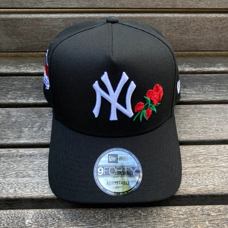 海外限定 Newera ニューエラ 9Forty Aフレーム NY Yankees ヤンキース 1996WS バラ Rose Crest キャップ(940-197)