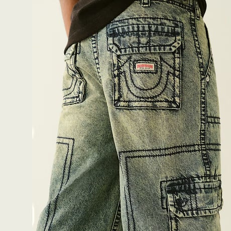 プレミアムジーンズ True Religion トゥルーレリジョン Big T Cargo Pant ビッグT カーゴデニム (JNS251)