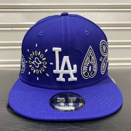 USA限定 Newera ニューエラ 9FIFTY ペイズリー スナップバック LA ロサンゼルス ドジャース MLB