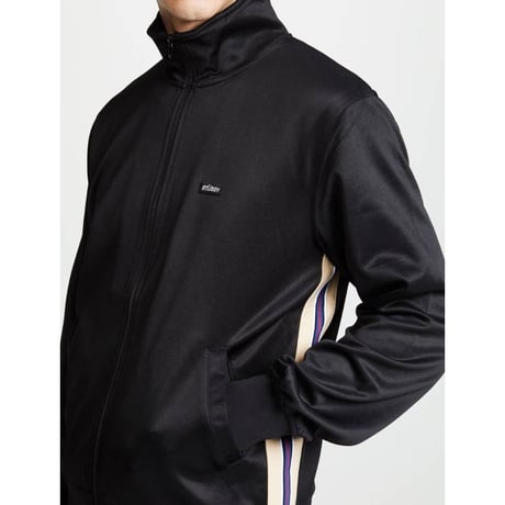 Stussy ステューシー Textured ジャージ トラックジャケット パンツ セットアップ 黒 ジャカードリブ
