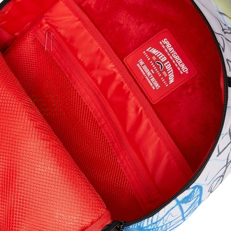 米国仕様 SPRAYGROUND 落書き DOODLE DREAMZ 消しゴム風ジッパー